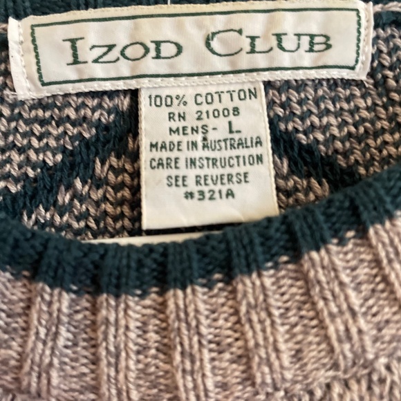 Izod men’s large heavy cotton sweater - Picture 3 of 4